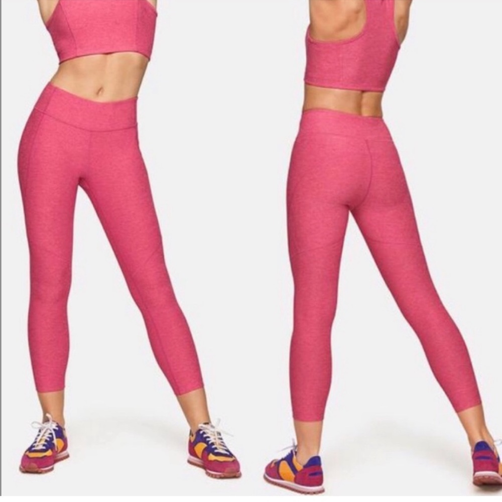 • Outdoor Voices • Warm Up 7/8 Athletic Leggings Flamingo Pink Small Women’s
